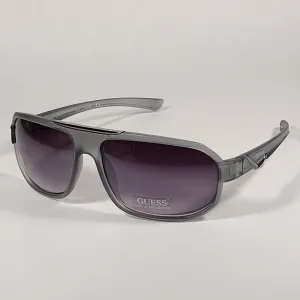 Guess Navigator Sport Sunglasses Matte Gray Frame Smoke Gradient Lens GF0189 20B