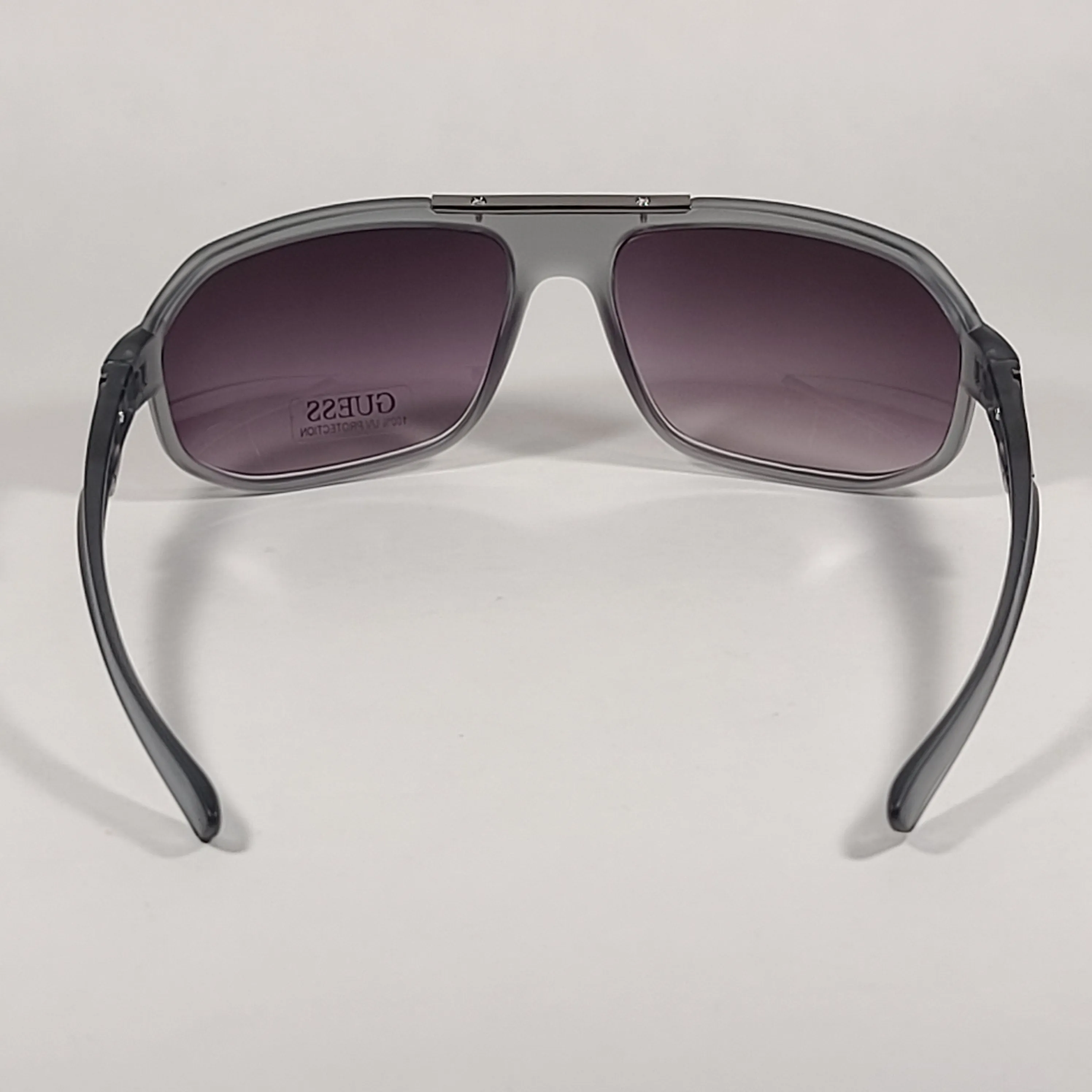Guess Navigator Sport Sunglasses Matte Gray Frame Smoke Gradient Lens GF0189 20B