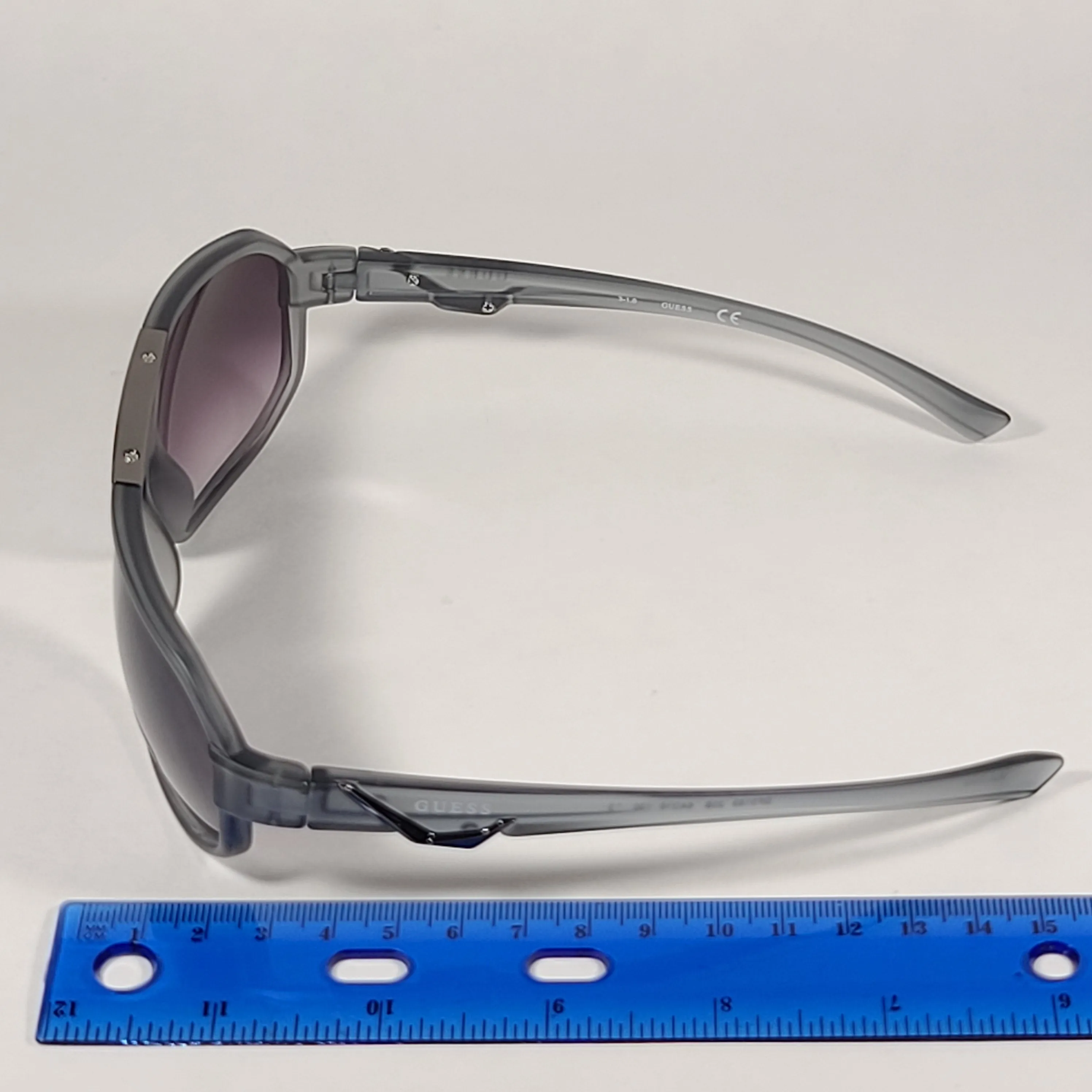 Guess Navigator Sport Sunglasses Matte Gray Frame Smoke Gradient Lens GF0189 20B