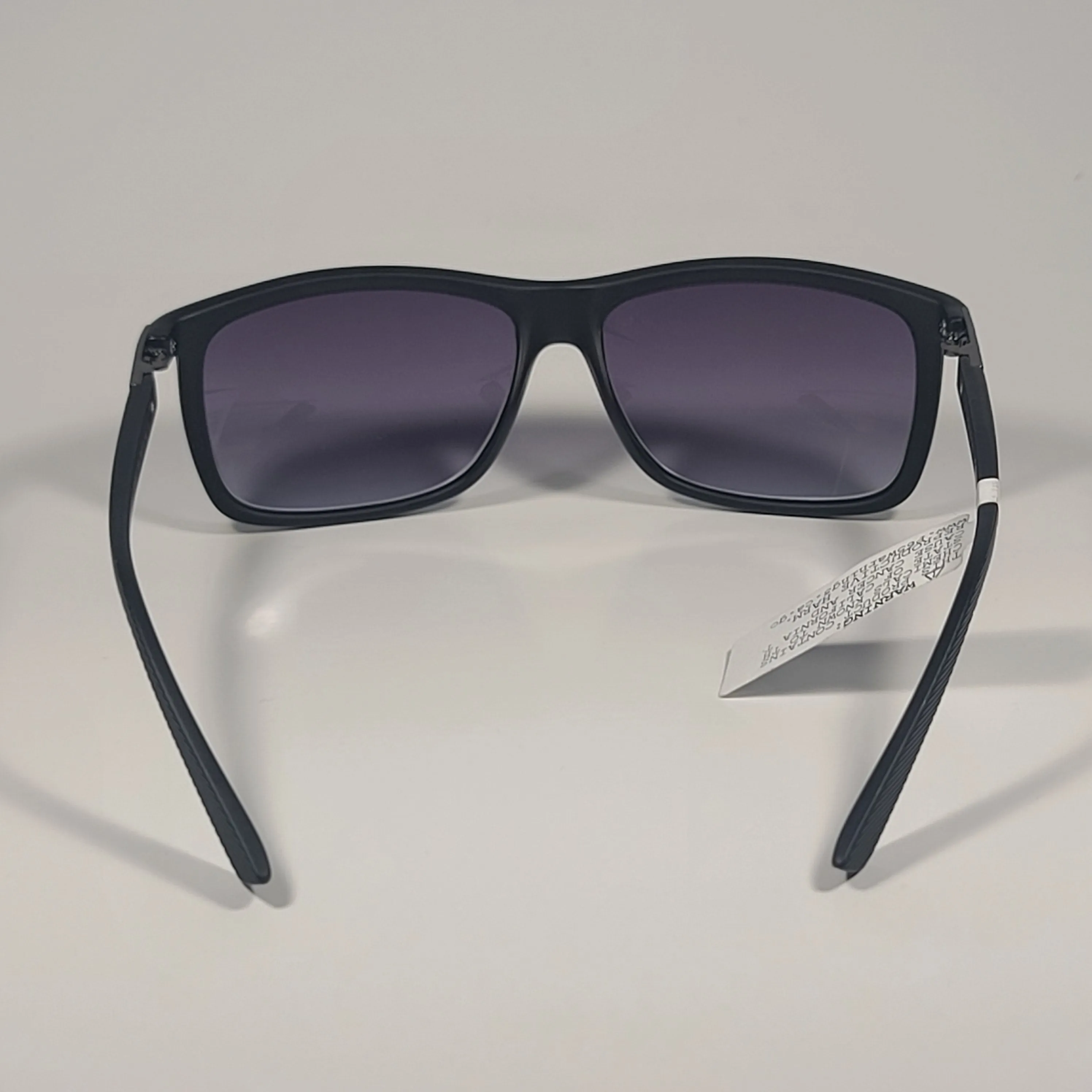 Guess Rectangle Sunglasses Matte Black Frame Blue Gradient Lens GF0191 02W