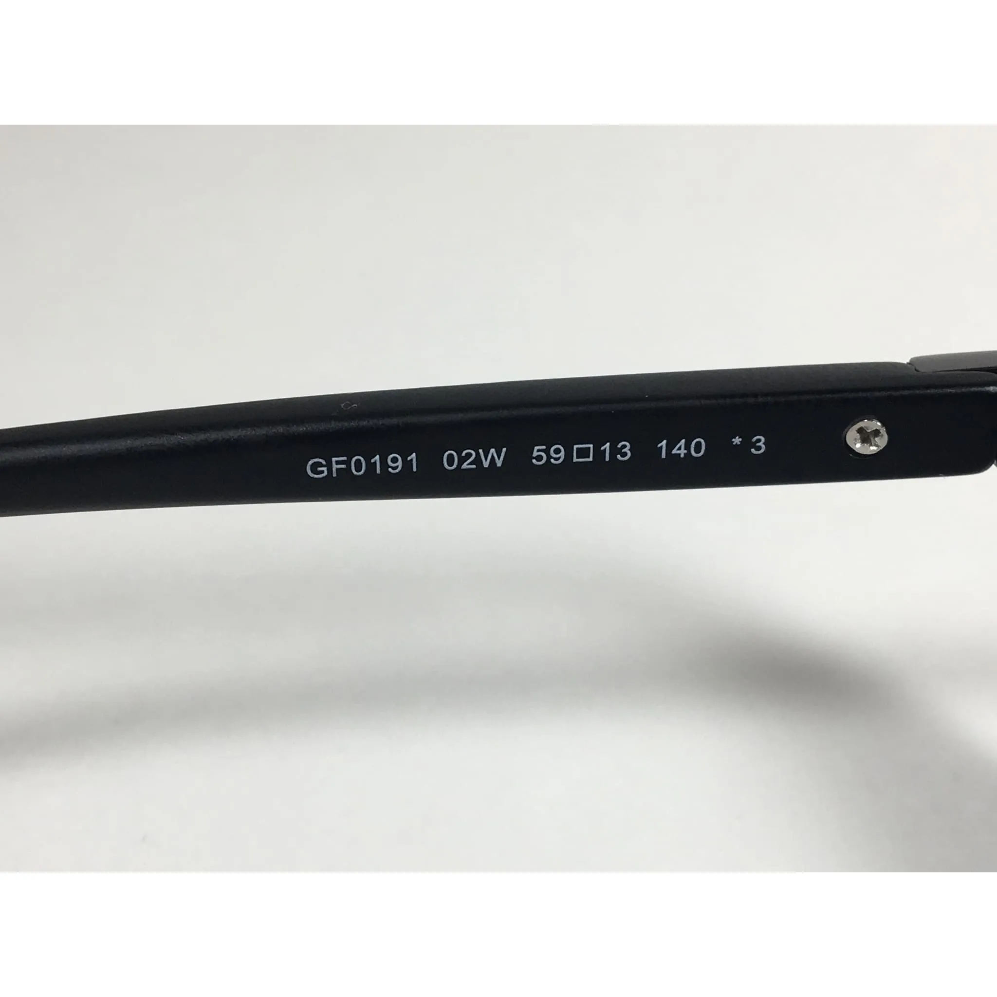 Guess Rectangle Sunglasses Matte Black Frame Blue Gradient Lens GF0191 02W