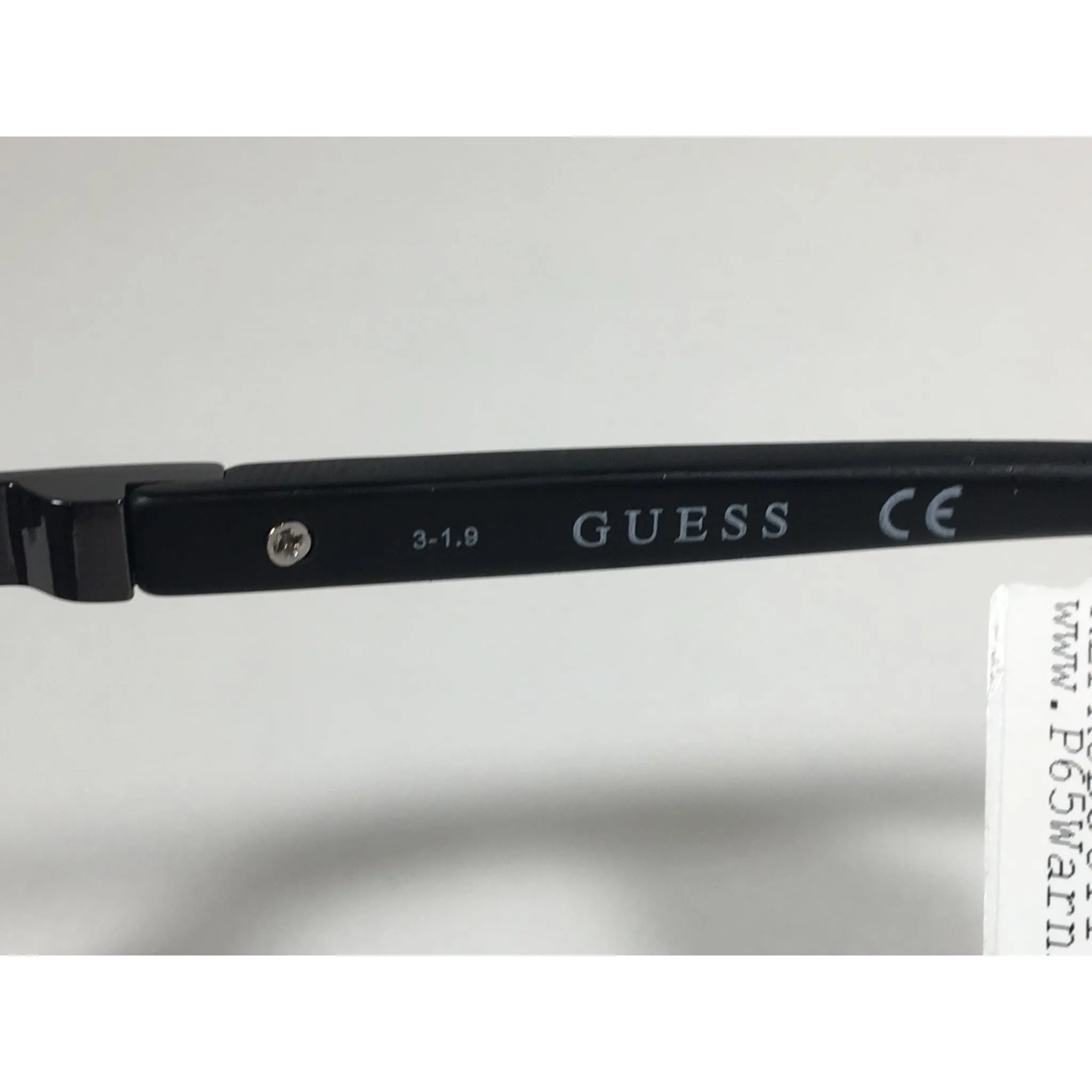 Guess Rectangle Sunglasses Matte Black Frame Blue Gradient Lens GF0191 02W