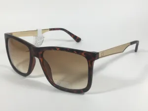 Guess Rectangular Sunglasses Gold Brown Tortoise Brown Gradient GF0171 52F