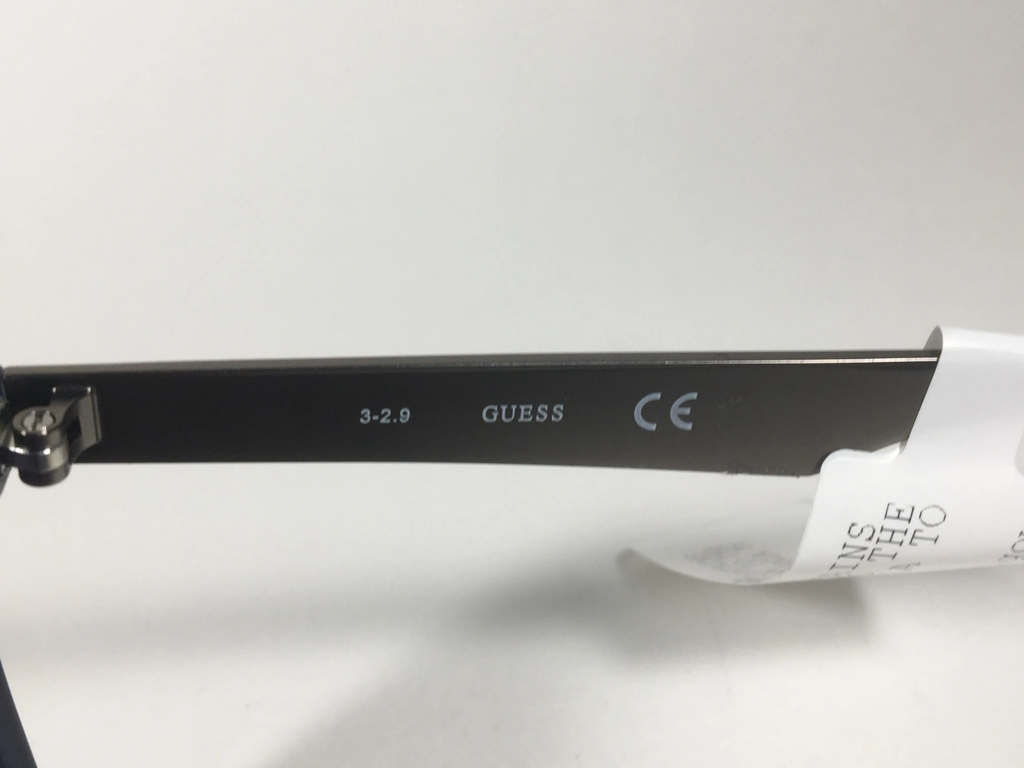Guess Rectangular Sunglasses Gunmetal Dark Navy Blue Frame Smoke Gray Gradient Lens GF0171 91B