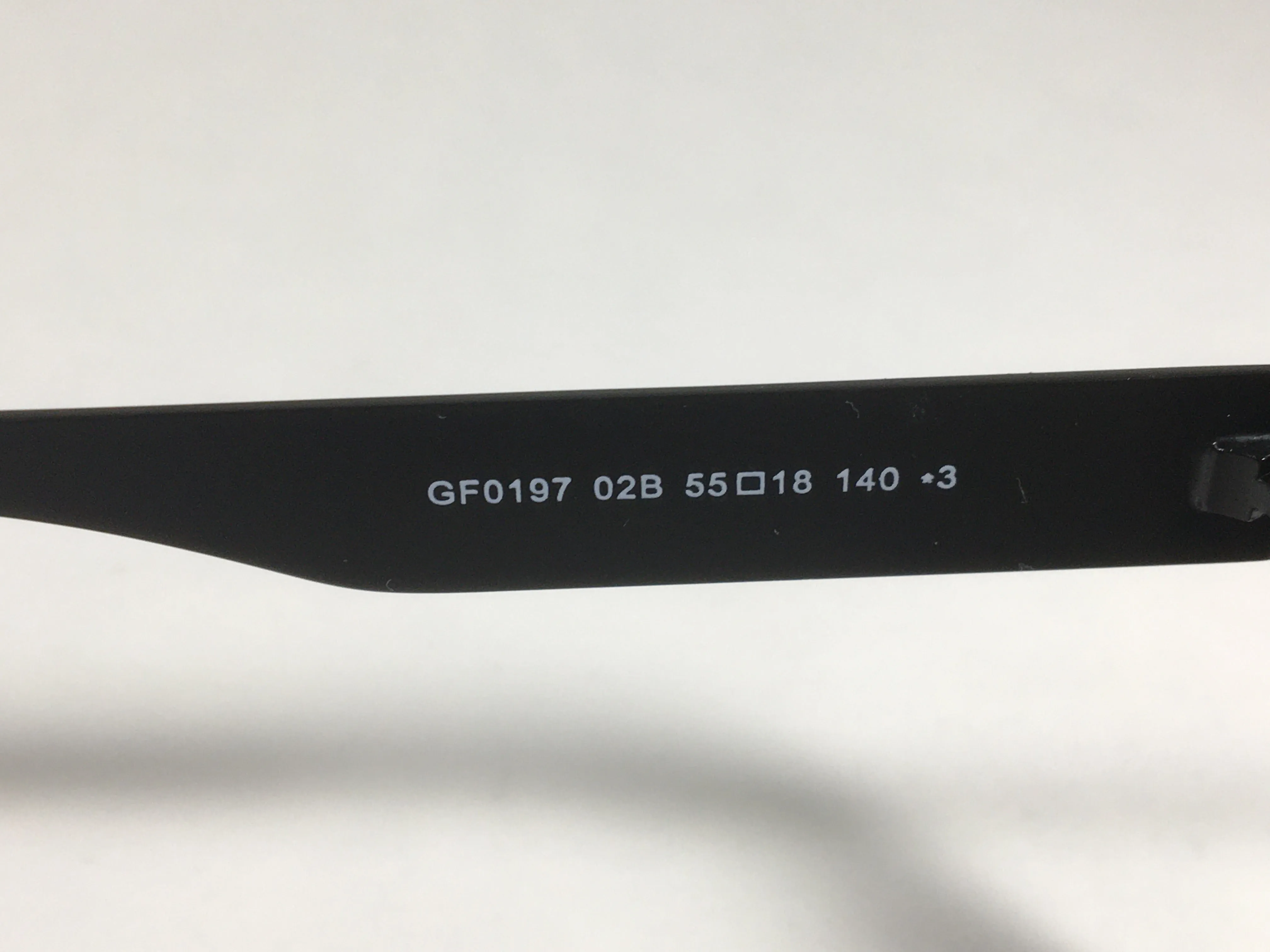 Guess Rectangular Sunglasses Matte Black Navy Blue Frame Smoke Gradient Lens GF0197 02B