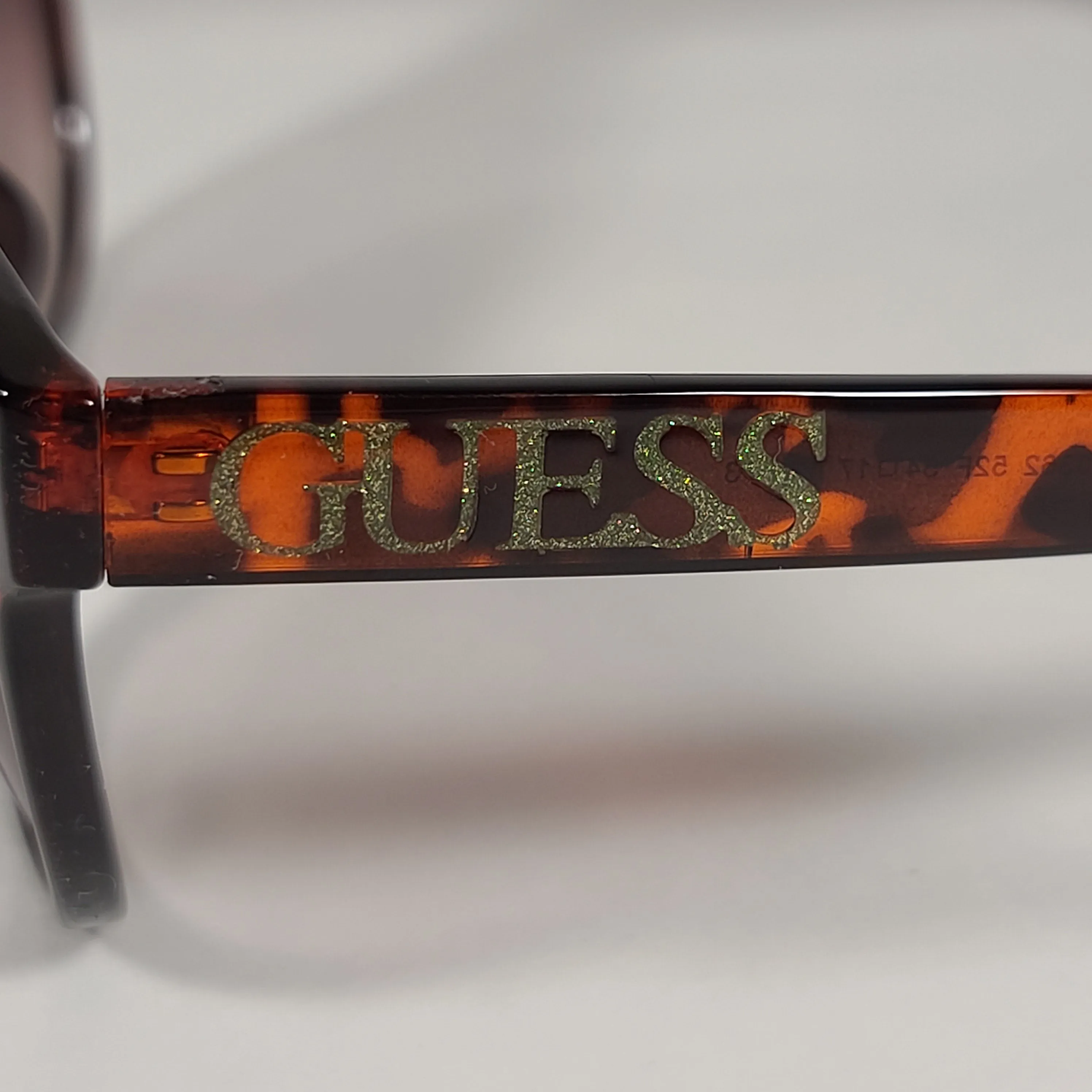 Guess Soft Round Sunglasses Brown Tortoise Frame Brown Gradient Lens GF0362 52F