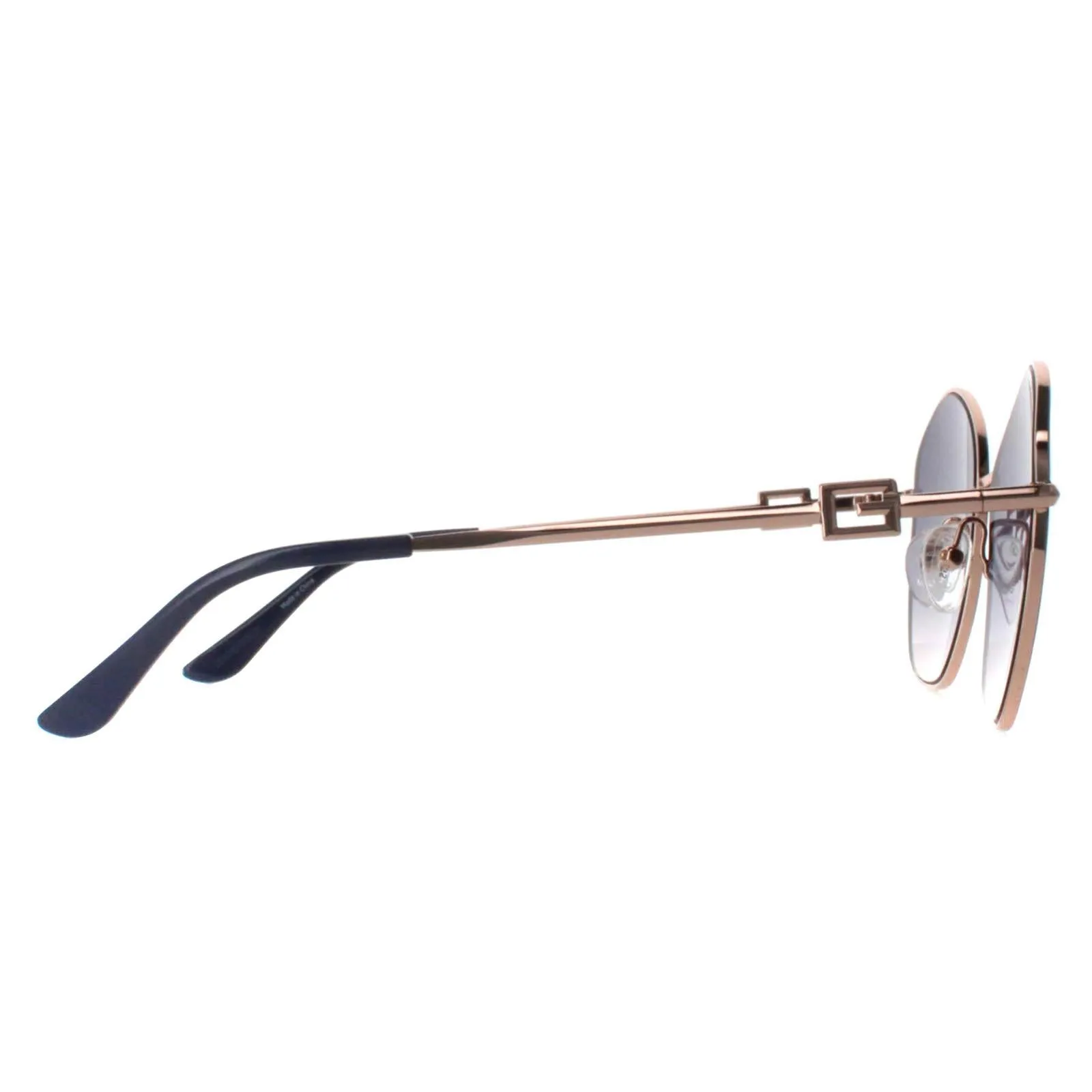 Guess Sunglasses GU7907 20B Shiny Grey Gold Smoke Gradient