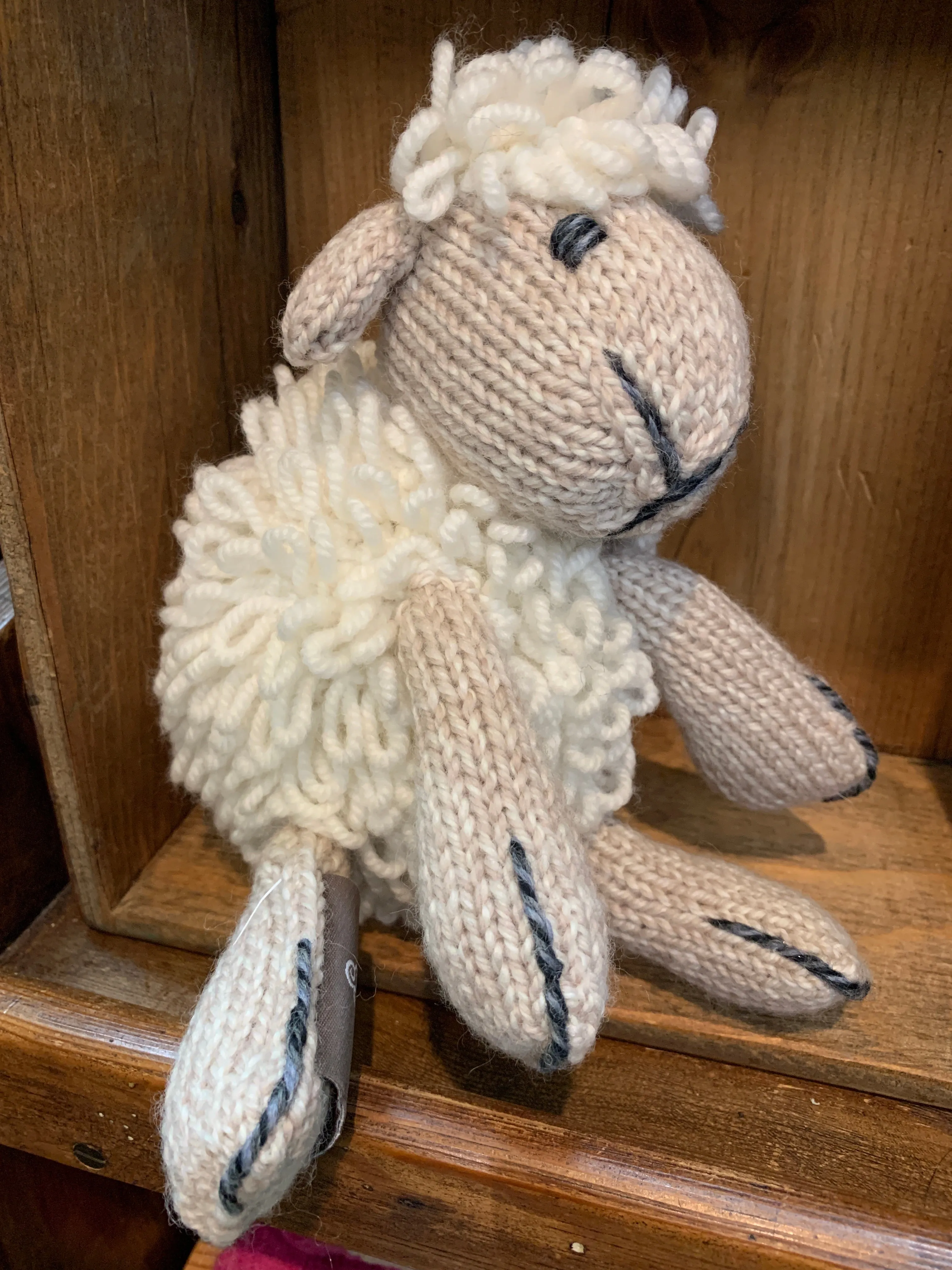 Hand Knit Aran Sheep