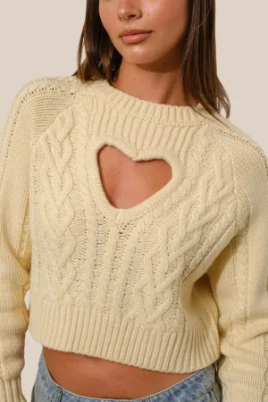 HEARTLESS CROPPED SWEATER