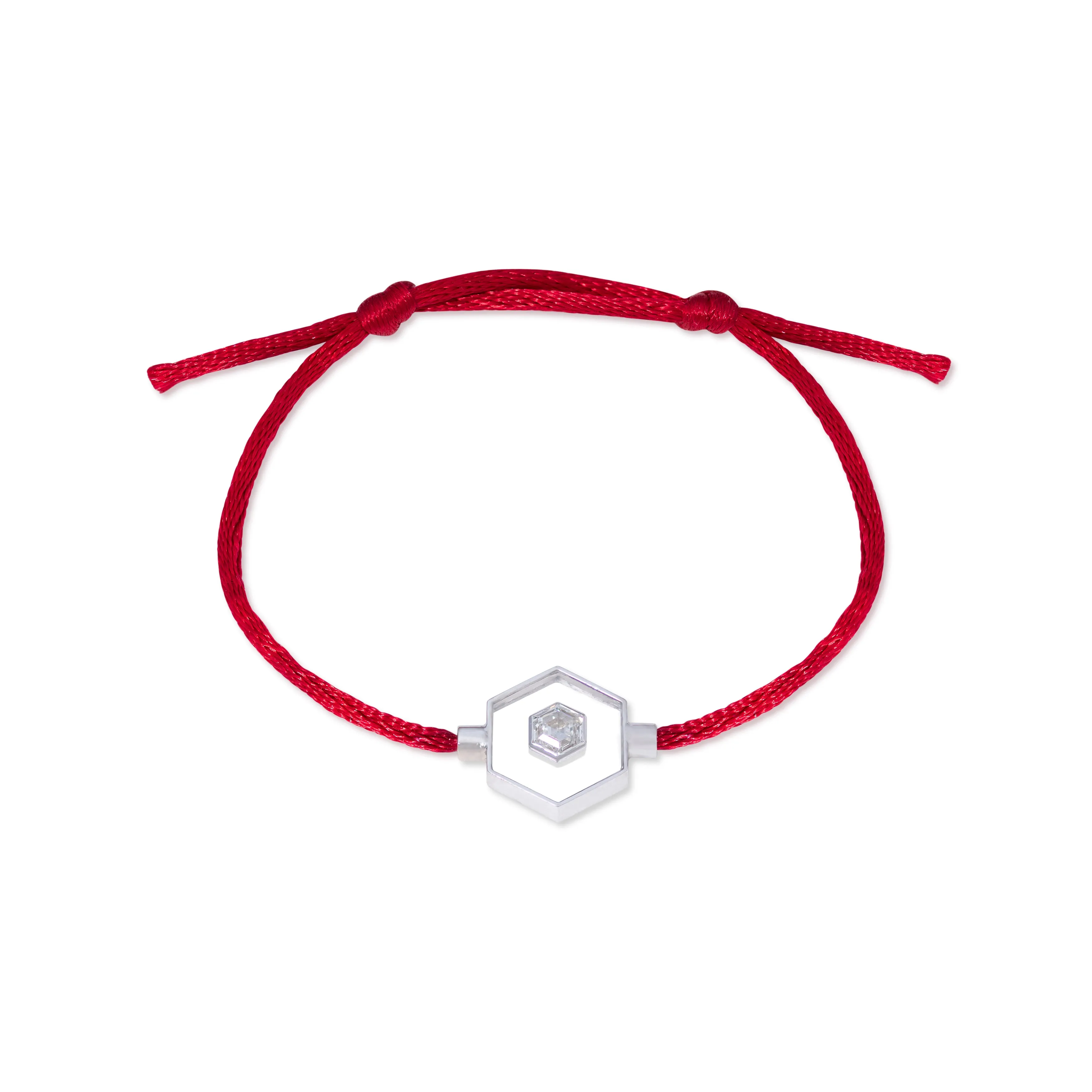 Hexagon diamond bracelet
