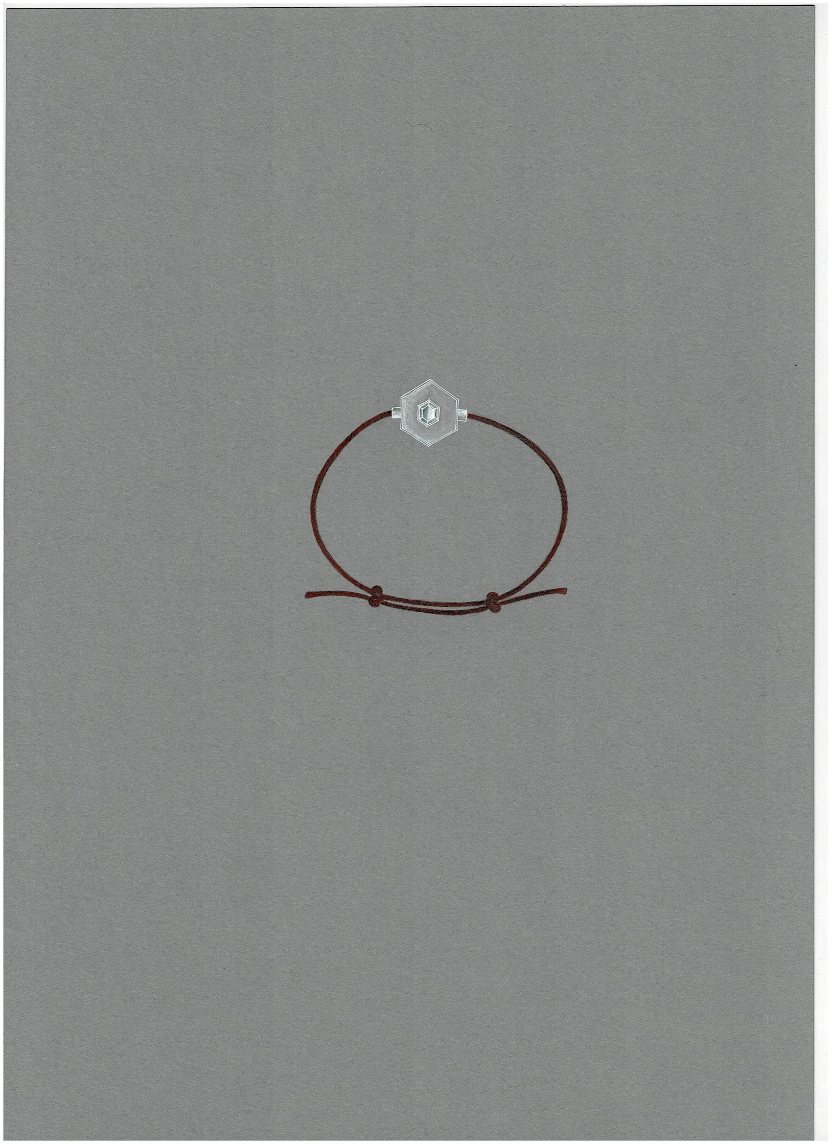 Hexagon diamond bracelet