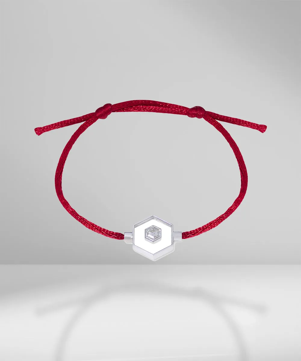 Hexagon diamond bracelet