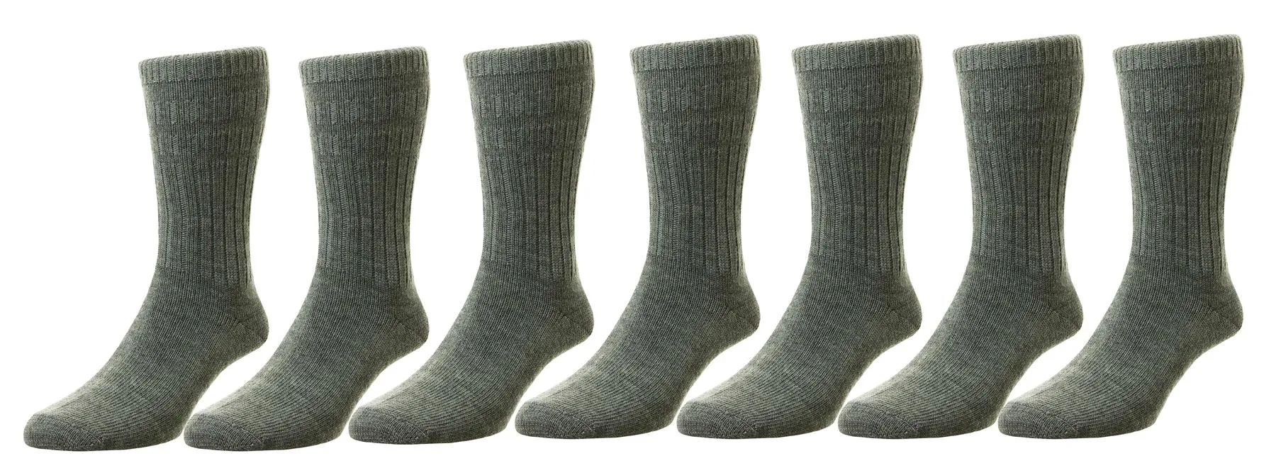HJ Men's Softop Thermal Wool Rich Socks 7 Pairs Pack size 4 - 13