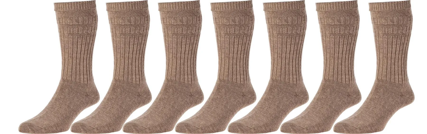 HJ Men's Softop Thermal Wool Rich Socks 7 Pairs Pack size 4 - 13
