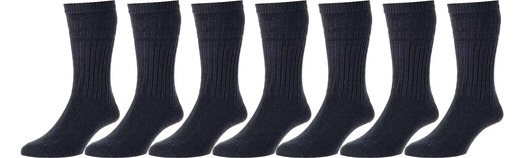 HJ Men's Softop Thermal Wool Rich Socks 7 Pairs Pack size 4 - 13
