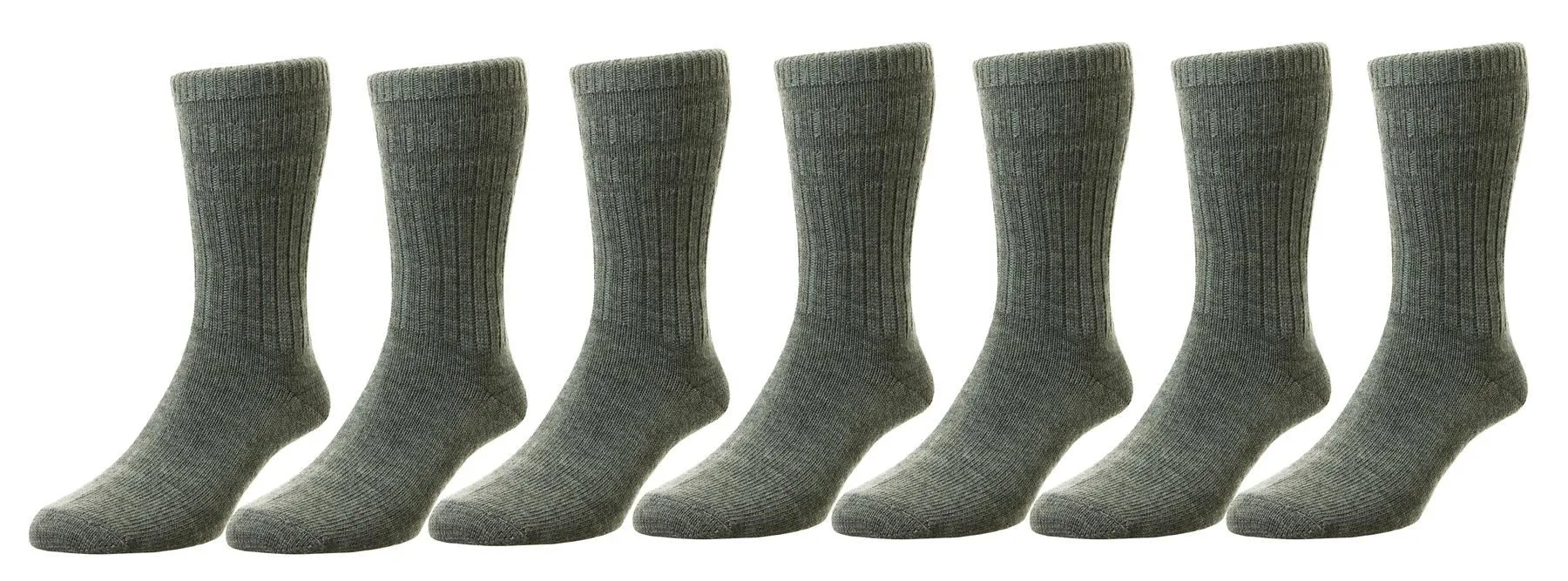 HJ Men's Softop Thermal Wool Rich Socks 7 Pairs Pack size 4 - 13