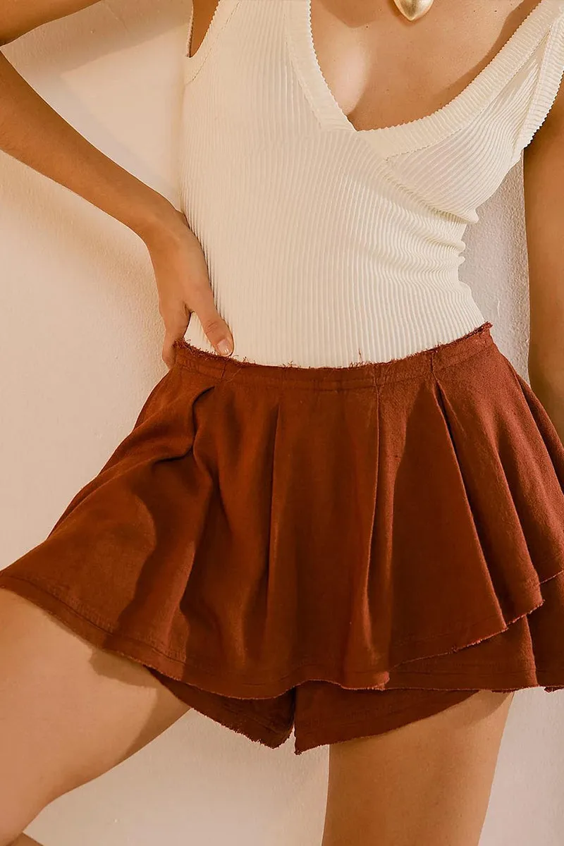 HPR1251 Flirty Flounce Mini Skirt