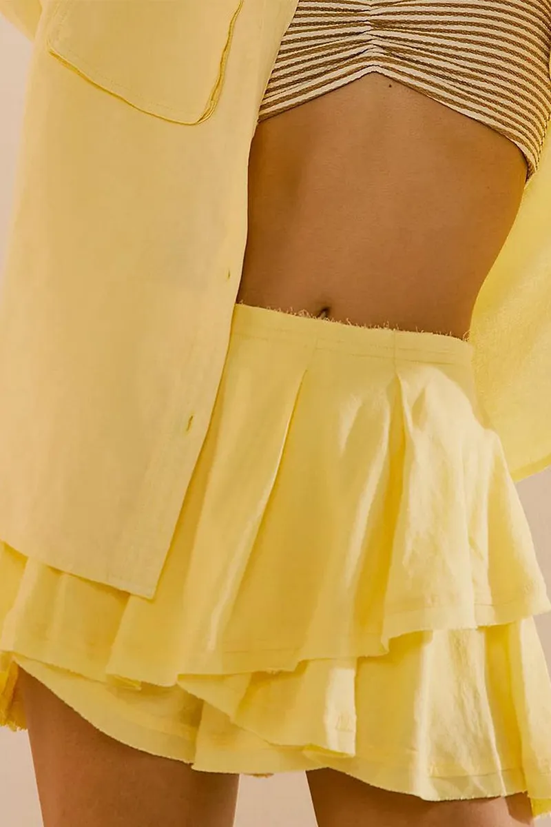 HPR1251 Flirty Flounce Mini Skirt