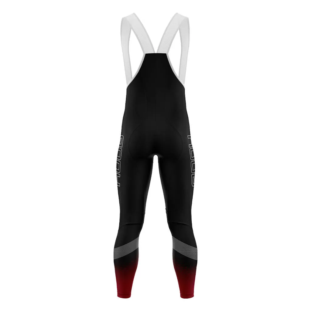 Huub Core 2 Thermal Bib Tights, Rad-Trägerhose, Herren, schwarz/rot