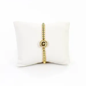 Initial Simulated Diamond Bracelet: G