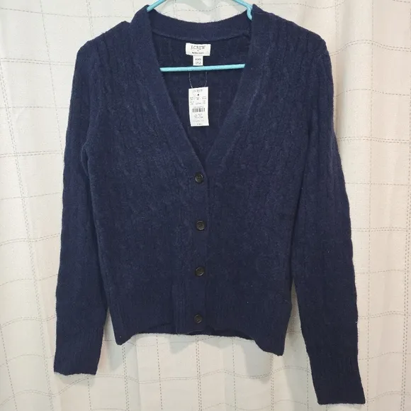 J Crew Cable-knit Cardigan Sweater
