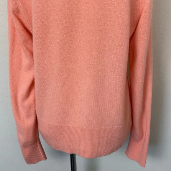 J. Crew Cashmere Classic-Fit Crewneck Sweater in Pale Guava