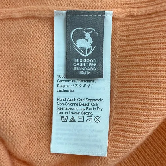 J. Crew Cashmere Classic-Fit Crewneck Sweater in Pale Guava
