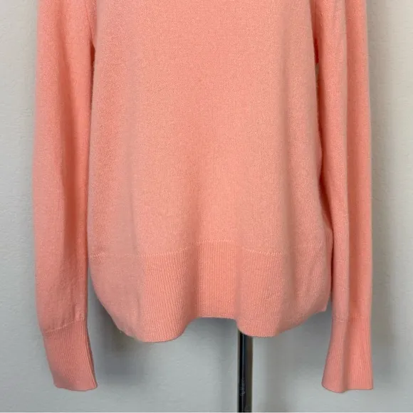 J. Crew Cashmere Classic-Fit Crewneck Sweater in Pale Guava