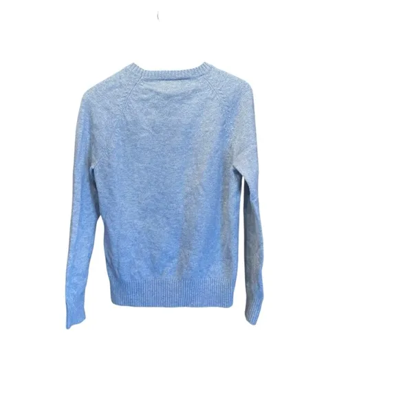 J. Crew. Women’s Lambs Wool Blue Sweater. Size Medium.