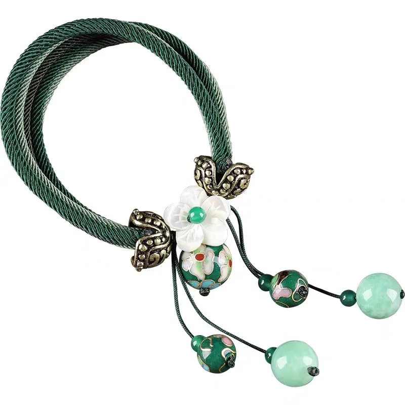 Jade Flower Lucky Bracelet
