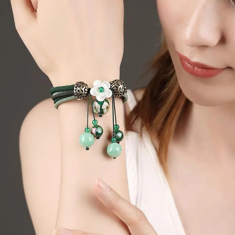Jade Flower Lucky Bracelet