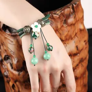 Jade Flower Lucky Bracelet