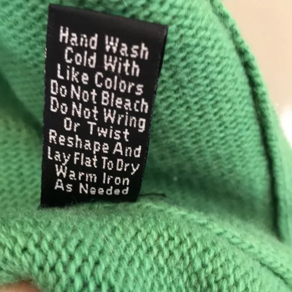 J.Crew Collection Green CashmereBlend Double Breasted Sweater Rhinestone Buttons