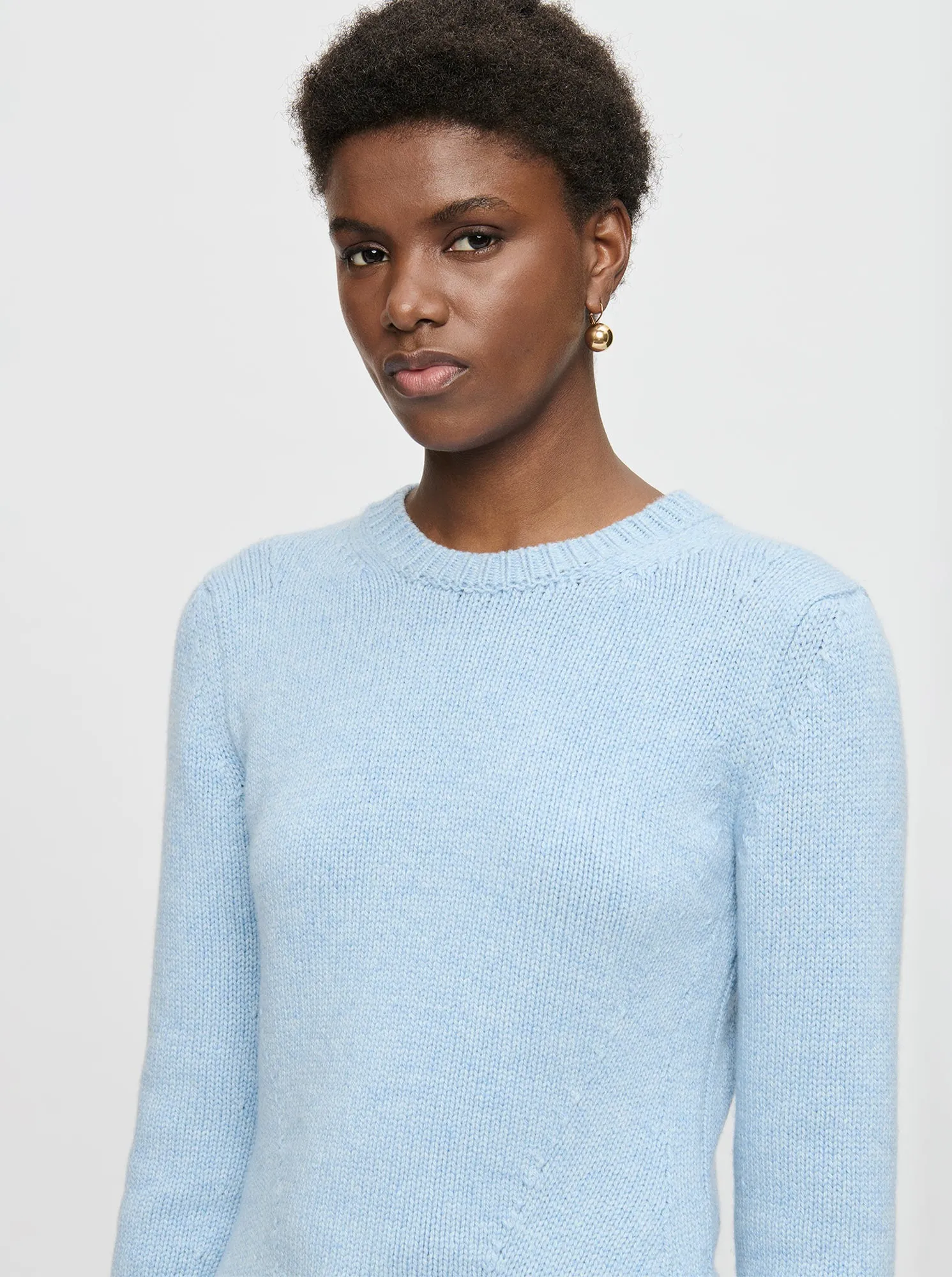 JEANNE Cashmere knit Cloud Blue
