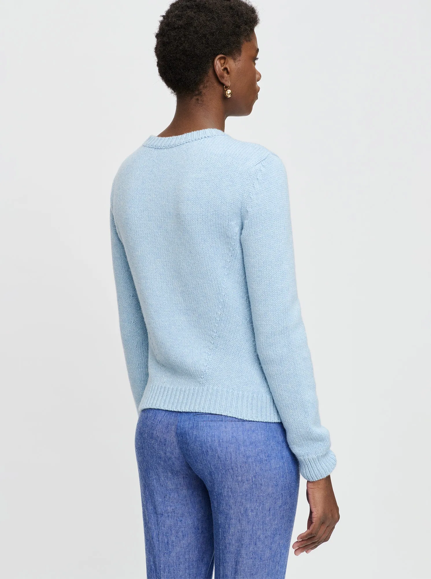 JEANNE Cashmere knit Cloud Blue