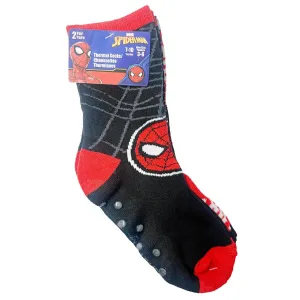 Jellifish Spiderman Children Thermal Grip Socks - 2 Pack (4 to 10Y)