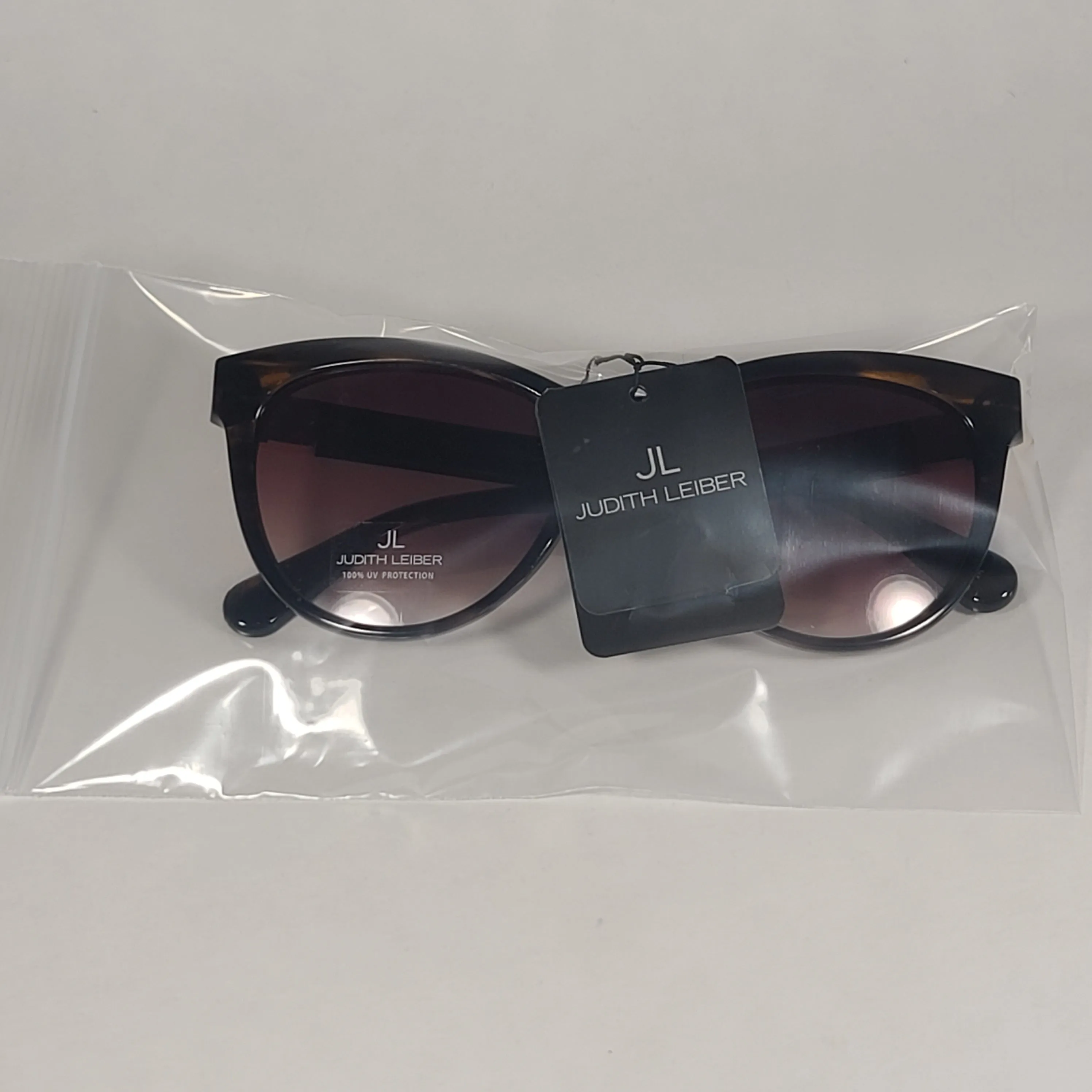 JL By Judith Leiber Slipper Sunglasses Brown Tortoise Gradient Lens