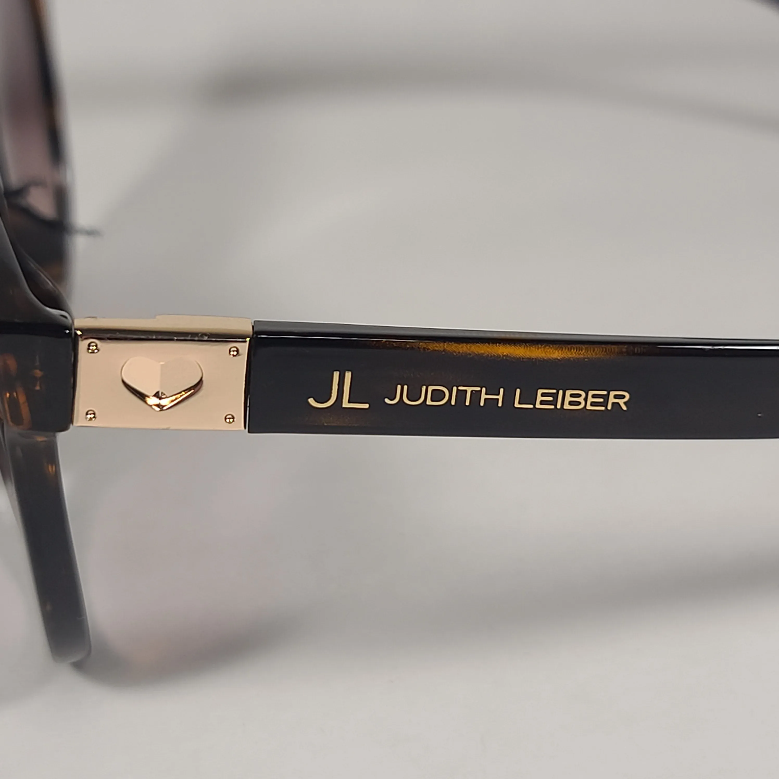 JL By Judith Leiber Slipper Sunglasses Brown Tortoise Gradient Lens