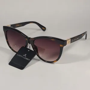JL By Judith Leiber Slipper Sunglasses Brown Tortoise Gradient Lens