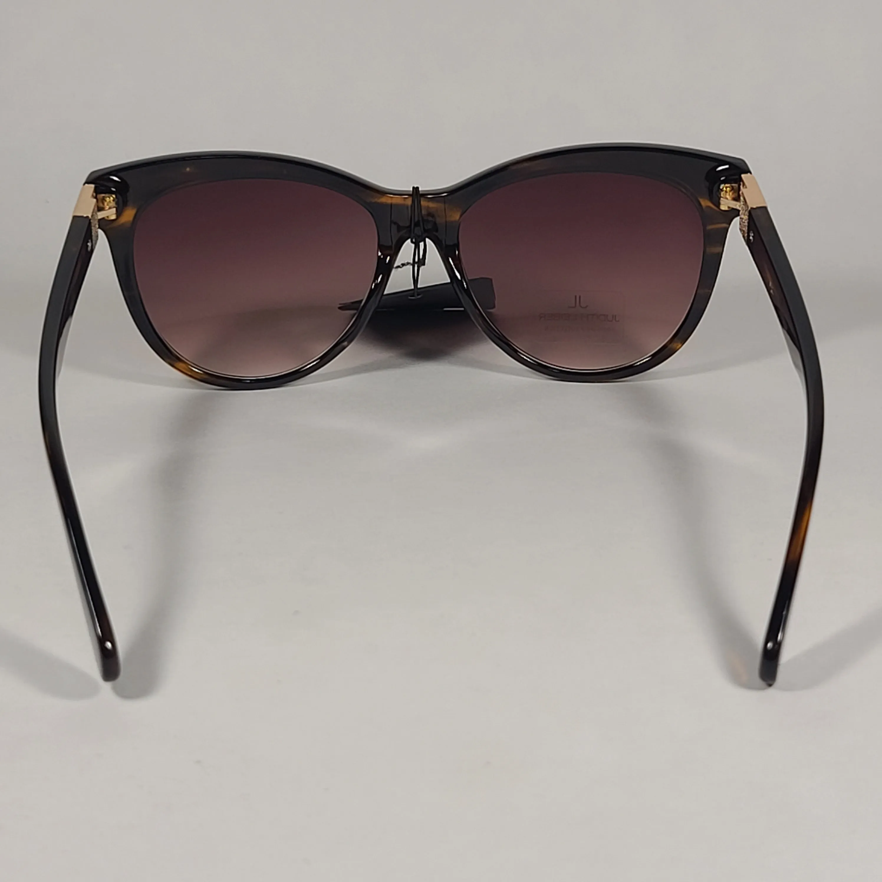 JL By Judith Leiber Slipper Sunglasses Brown Tortoise Gradient Lens