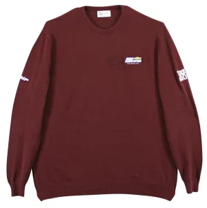 John Daly Signed Match Worn Maroon Johnstons of Elgin Cashmere Sweater BAS