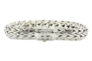 John Hardy Sterling Silver Diamond Large Classic Chain Bracelet