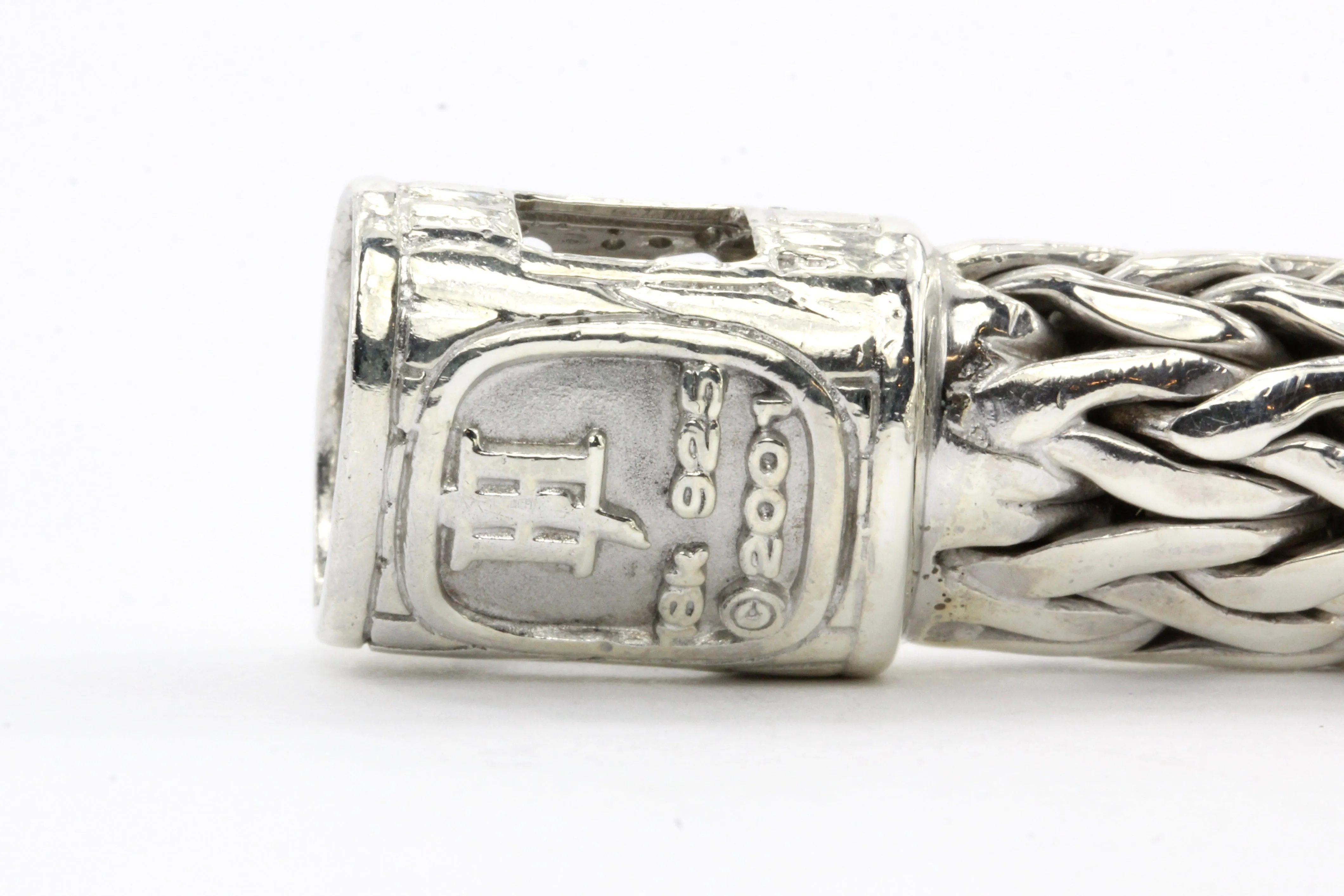 John Hardy Sterling Silver Diamond Large Classic Chain Bracelet