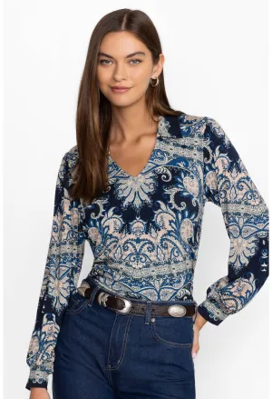 Johnny Was The Janie Favorite Puff Sleeve Polo