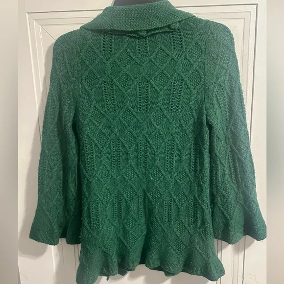 Juicy Couture Vintage Cashmere Wool Y2K Green Textured Sweater Set
