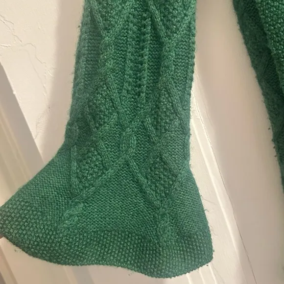 Juicy Couture Vintage Cashmere Wool Y2K Green Textured Sweater Set