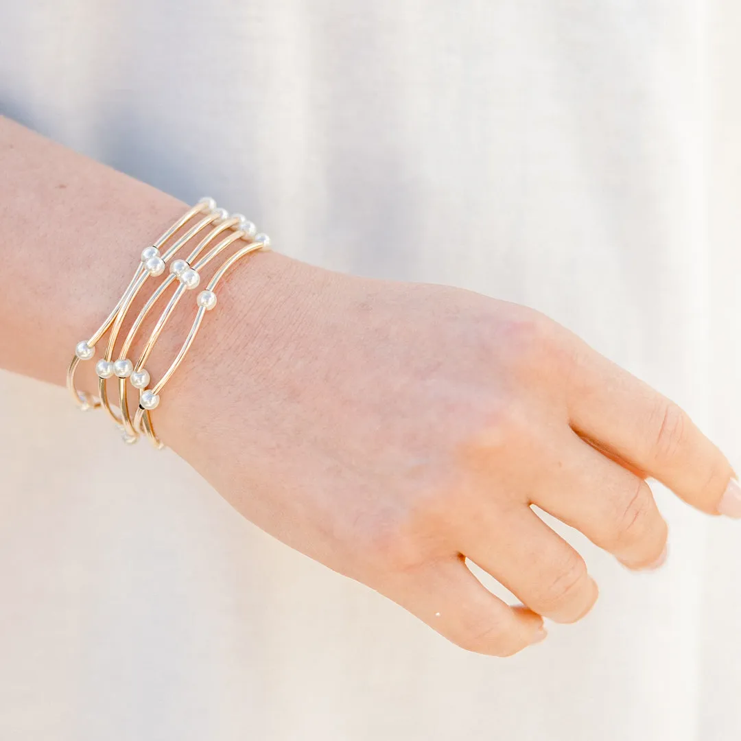 Just Another Path Bracelets, Gold
