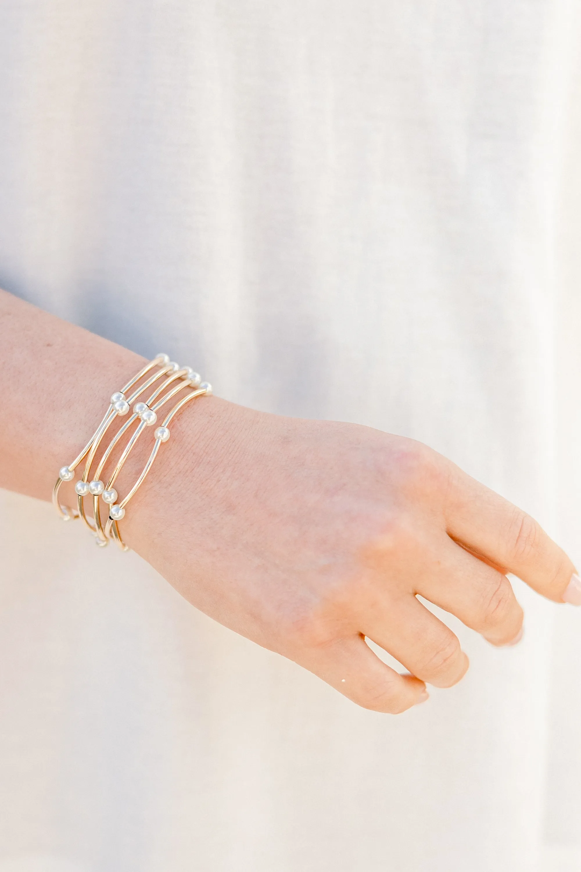 Just Another Path Bracelets, Gold