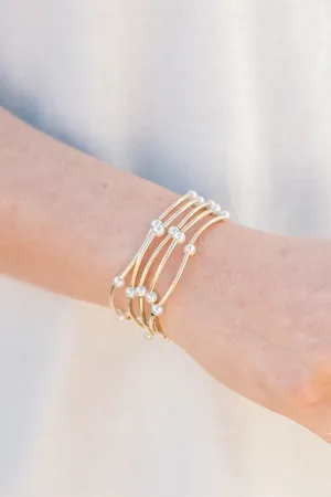 Just Another Path Bracelets, Gold