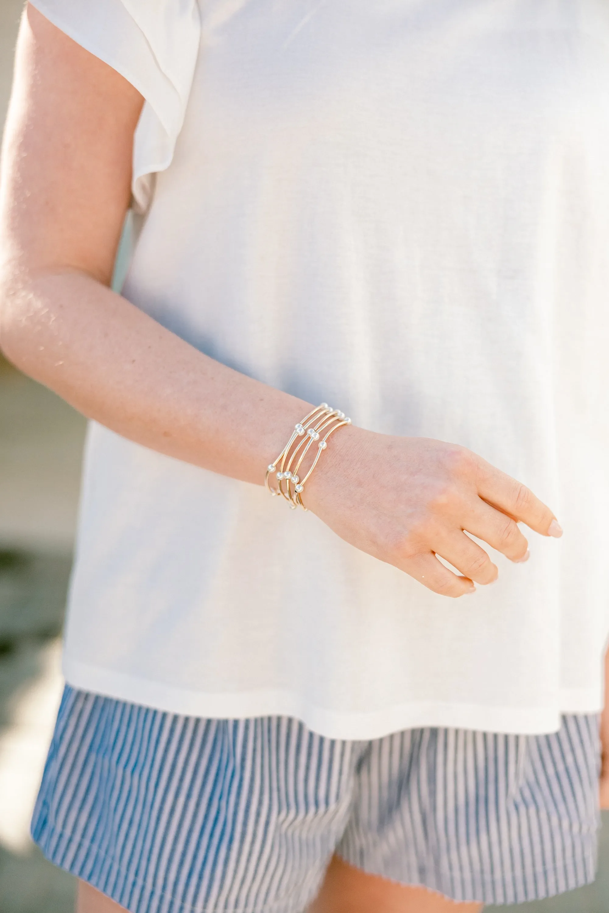 Just Another Path Bracelets, Gold